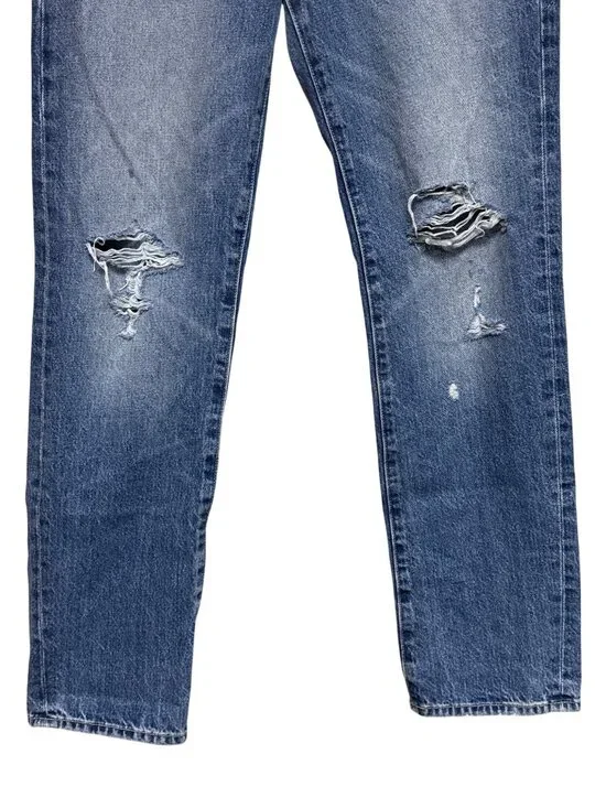 Edwin Tash Jeans Symbol Button Fly Relaxed Distressed Size 25 Women's Cotton - Picture 3 of 10